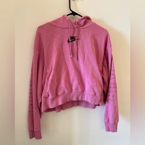 Nike Air Pink Cropped Hoodie
